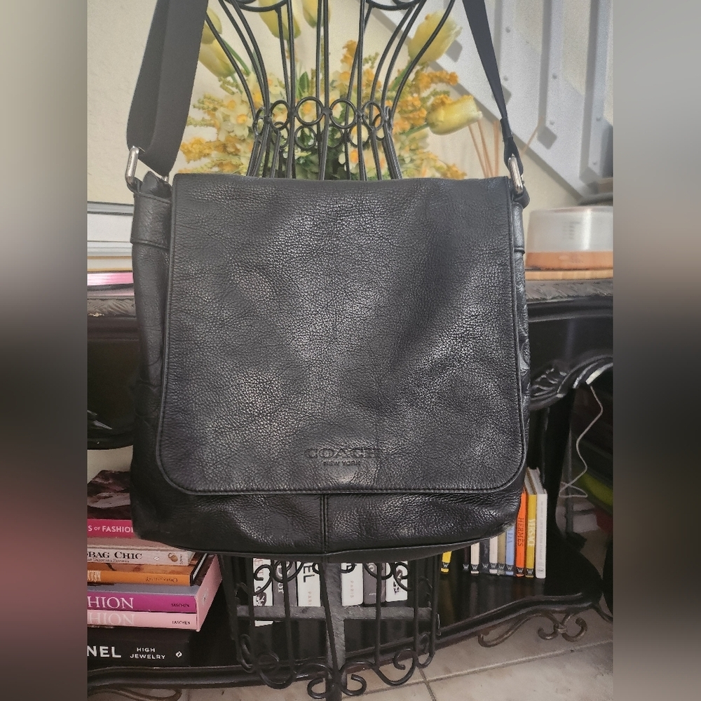 Coach Charles leather messenger bag